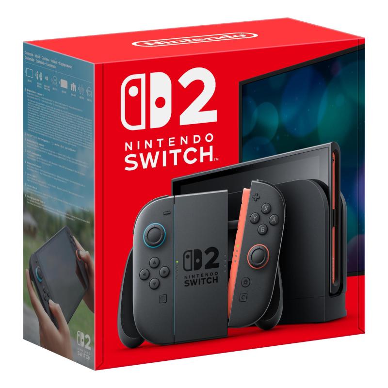 nintendo-switch-2-console-da-gioco-portatile-201-cm-79-256-gb-touch-screen-wi-fi-nero Nintendo Switch 2 console da gioco portatile 20,1 cm (7.9") 256 GB Touch screen Wi-Fi Nero - immagine 1