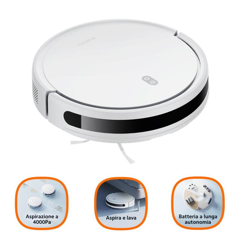 xiaomi-e10-aspirapolvere-robot-04-l-senza-sacchetto-bianco Xiaomi E10 aspirapolvere robot 0,4 L Senza sacchetto Bianco - immagine 1